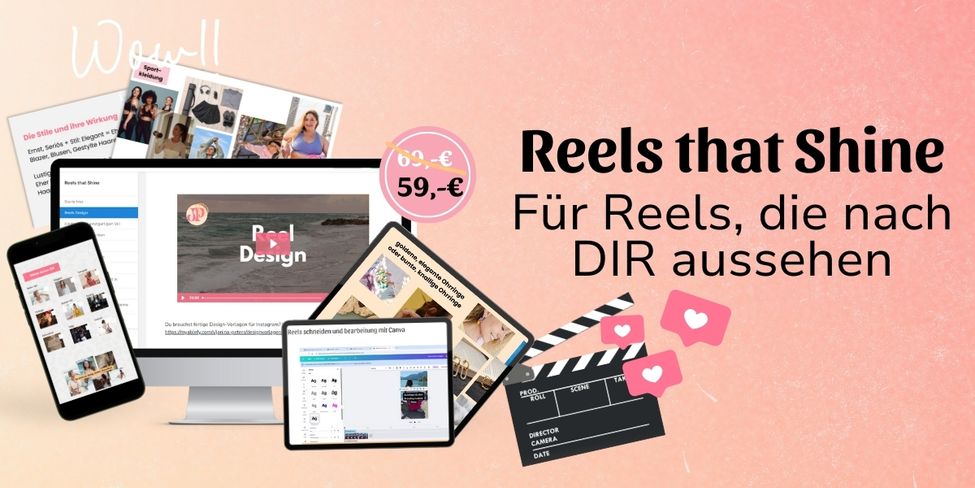 Reels that Shine - Reel Design Branding Onlinekurs Minikurs für Reels mit Wiedererkennungswert
